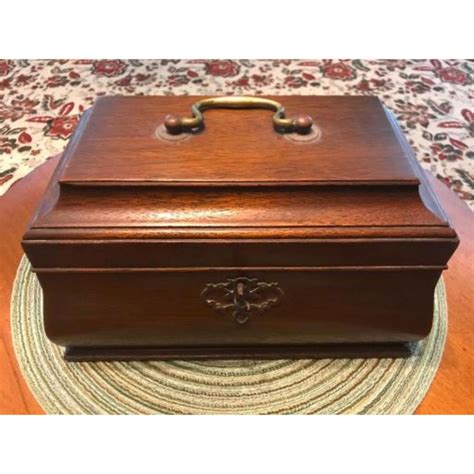 vintage wooden tea box